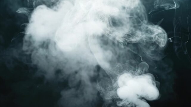 Video A close-up shot of smoke on a black background, great for adding atmosphere to your design