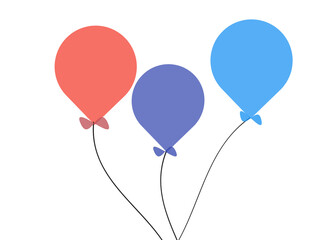 Liver colour, Blue and green colour balloons 