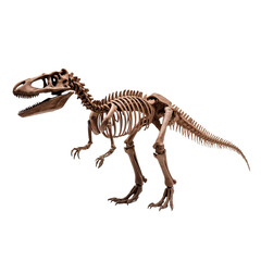 Fototapeta premium Dinosaur Skeleton Model Displayed in a Museum Setting