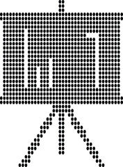 Simple Black Television Image