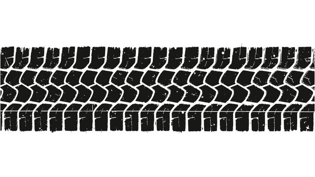 Auto tire tread grunge element. Car and motorcycle tire pattern, wheel tyre tread track. Black tyre print. Modern Vector eps 10