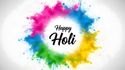 Obraz premium Holi festival of colors celebration hindu holiday