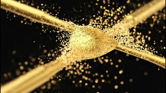 Discover how microscopic gold beams vibrate and flex in slow motion with gold MEMS oscillation in a scientific setting