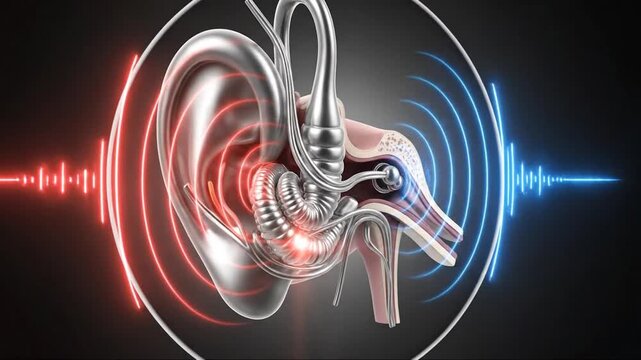 Dynamic Visualization of Cochlear Anatomy and Sound Wave Interactions