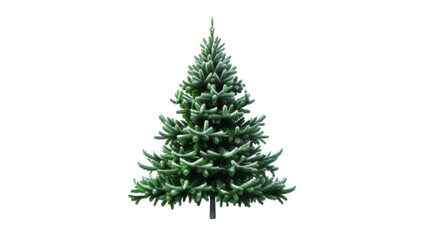 Fototapeta premium Green Christmas tree 3D render icon isolated on white background