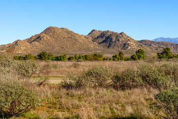 Rocky Hills and Arid Scrubland in Lake Perris Nature