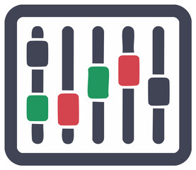 Sound Equalizer Faders Control Panel Interface Adjustment Icon