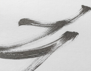 Silent Brush Stroke &mdash; Monochrome Japanese Design