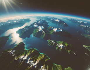 Territory Interface Background &mdash; Neutral Operational Landscape