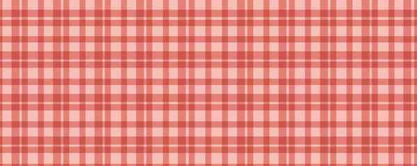 Red gingham seamless plaid pattern background