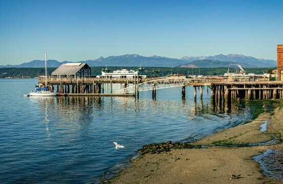 A pier in Puget Sound at Port Townsend Washington