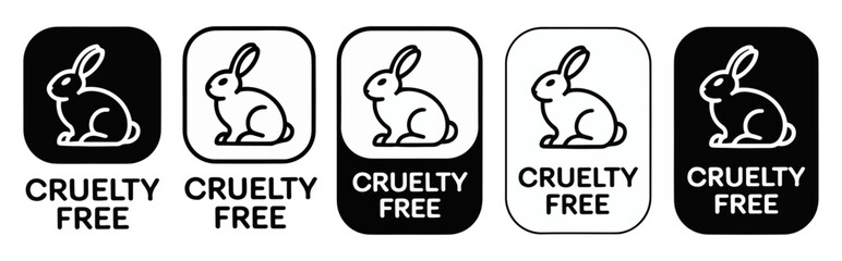 cruelty free animal testing label icon