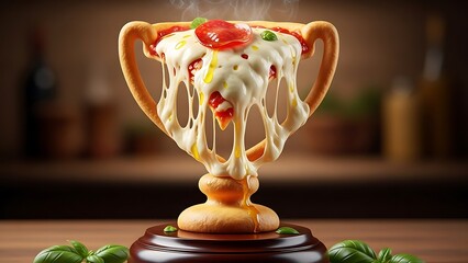 Creative pizza trophy