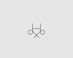 A letter H ornate logo. Graceful identity minimalistic sign. Premium vector monogram.