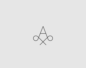 Letter A ornate logo. Graceful identity minimalistic sign. Premium vector monogram.