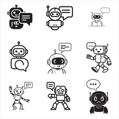 Software AI Chatbot Robot Assistant Speech Bubble