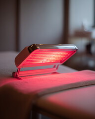Red light therapy. light based wellness treatment used in clinical settings