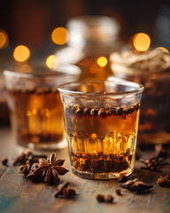 Cloves water. traditional herbal drink used in natural wellness practices