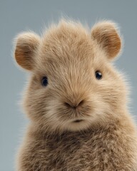 Obraz premium cute baby animal concept, soft fur, gentle lighting, minimal background, adorable style