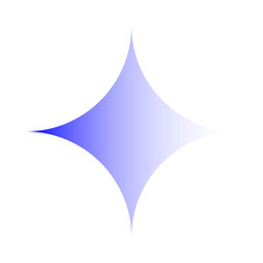 Fototapeta premium Abstract Blue Violet Gradient Geometric Diamond Star Shape