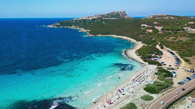 Rena di Ponente & Rena di Levante (Spiaggia dei Due Mari), Sardinia &ndash; Aerial View