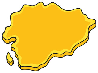 Stylized Isle Depiction a Geographic Illustration Map for Web Design Projects