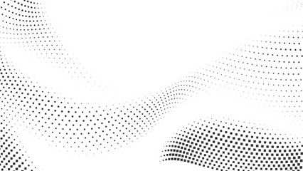 Soft abstract halftone dot wave composition with smooth fading curves forming elegant motion background ideal for creative branding, posters, digital art and modern layouts Vector Illustration