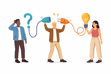 Creative Team Of Employees Coming Together In The Process Of Finding Creative Ideas With Energy And Solution Oriented Collaboration.