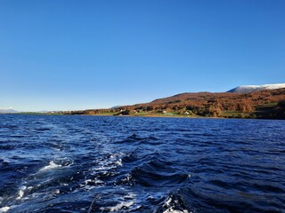 Lofoten view fjord in summer