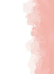 Obraz premium Abstract pink watercolor on white background for wedding elements. Card templates for greetings or invitations on Valentine's Day. Hand drawn on a white background.