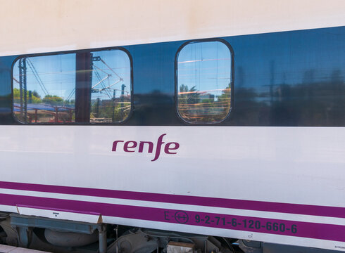 Wagon de la Renfe, Madrid, Espagne 