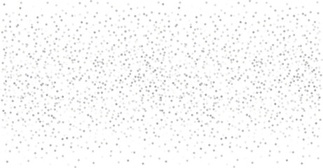 Silver glitter background, metal christmas confetti falling. Sparkling light shining glitter dots particles, sparkle vector border backdrop. Shimmer shiny halftone
