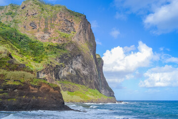 Madeira, Portugal, 12.12.2025: Volcanic Cliffs and Atlantic Ocean Waves