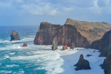 Madeira, Portugal, 12.12.2025: Rocky Coast of Ponta de S&atilde;o Louren&ccedil;o