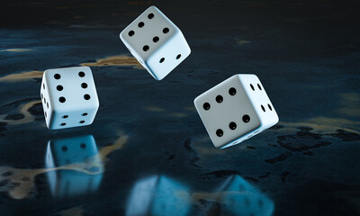 W&uuml;rfel - Gewinnen -Chance - Gl&uuml;ck 