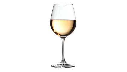 A single glass of white liquid, filled with a portion of light-yellow beverage