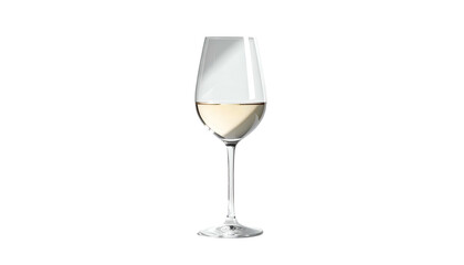 Elegant stemware, filled with light-golden liquid, isolated against a stark black background