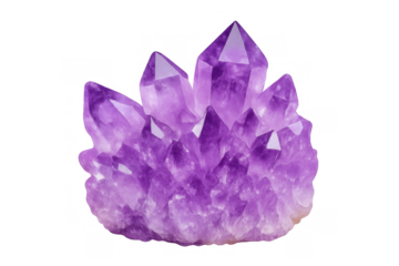 Amethyst crystal geode cluster mineral showcasing purple quartz points for energy healing and spiritual concepts