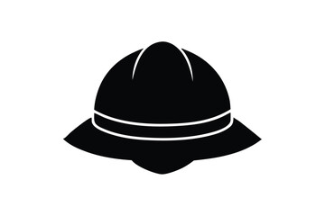 Fototapeta premium spelunking helmet icon vector silhouette