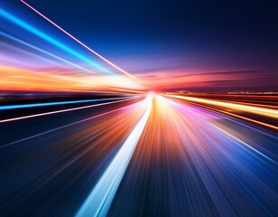 abstract light trails