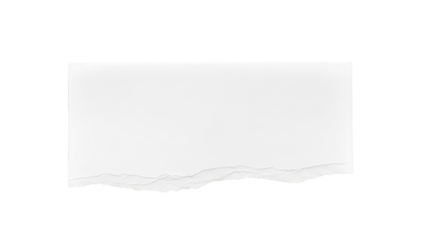 Torn White Paper With Ragged Edge On Black Background