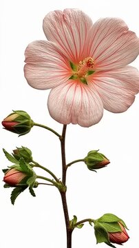 Beautiful Pink Sphaeralcea Flower Blooming on a Stem.
