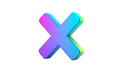 Obraz premium 3D-rendered, gradient-colored 