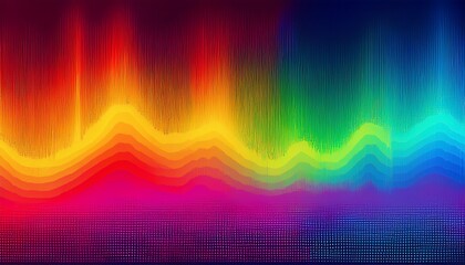 vibrant noise gradient with digital spectrogram texture in rainbow tones