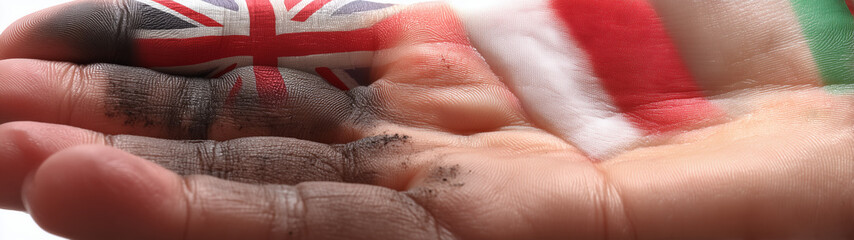 Fototapeta premium Civic Awareness Concept with UK Flag and Ethical Duties