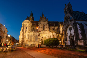 Saint Elisabeth gothic Cathedral in downtown Kosice, the biggest church in Slovakia