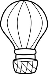 Obraz premium outline illustration of Air Ballon recolorable