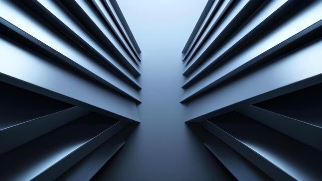 Abstract Architectural Marvel: An abstract, modern architectural composition, featuring rhythmic lines, geometric shapes, and a play of light and shadow.