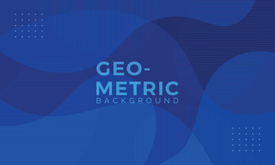 modern blue geometric fluid liquid pattern with dotted banner template business background