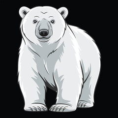 Fototapeta premium polar bear vector